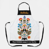 Pools Folklore met pauzes, aangepast tekstSchort Schort (Voorkant)