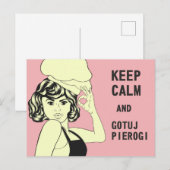 Pools Funny Gezegde Pierogi Briefkaart (Voorkant / Achterkant)