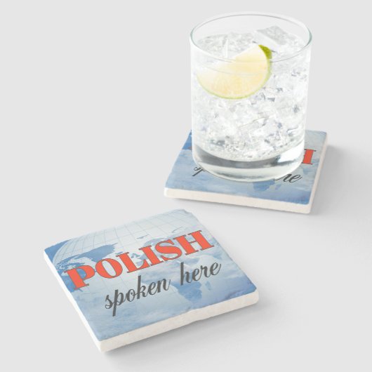 Pools gesproken hier troebele aarde stenen onderzetter (Zijkant)