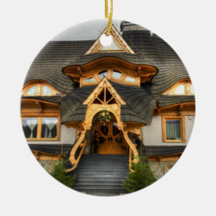 Pools huis van Wooden in Zakopane Keramisch Ornament