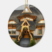 Pools huis van Wooden in Zakopane Keramisch Ornament (Links)