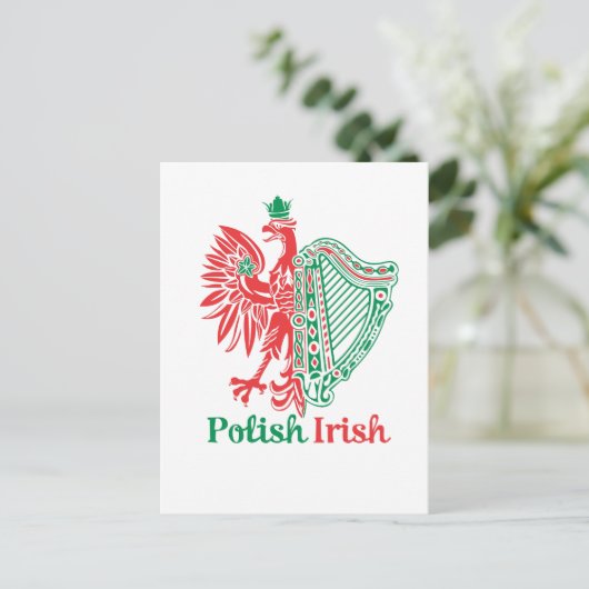 Pools Iers Briefkaart (Staand voorkant)