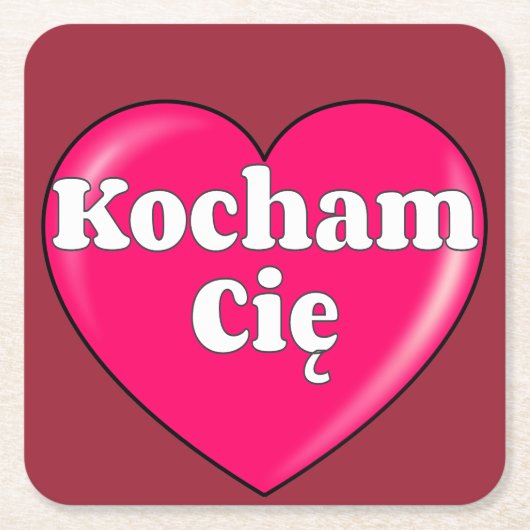 Pools - Ik hou van je Kartonnen Onderzetters (Voorkant)