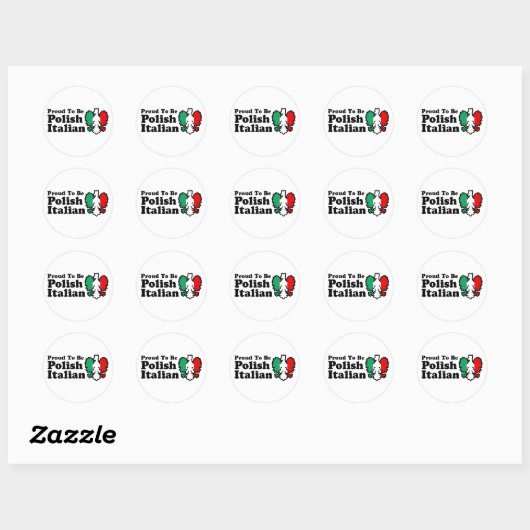 Pools Italiaans Ronde Sticker (Vel)