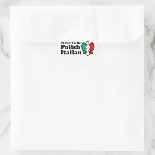 Pools Italiaans Ronde Sticker (Tas)
