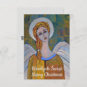 Pools kerstfeest Wesołych Świąt Angel (Voorkant / Achterkant)