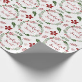 Pools kerstfeest, Wesołych świąt Cadeaupapier (Hoek)