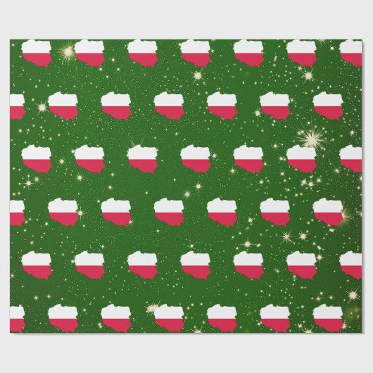 Pools kerstkaartenpapier voor de vlag cadeaupapier (Vlak)