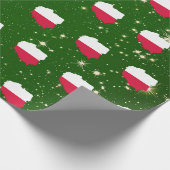 Pools kerstkaartenpapier voor de vlag cadeaupapier (Hoek)