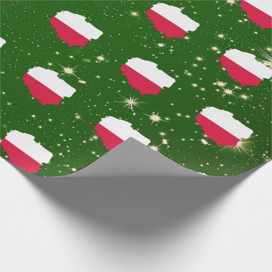 Pools kerstkaartenpapier voor de vlag cadeaupapier (Hoek)