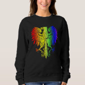 Pools land Gay Pride Eagle Poolse Gay Pride Trui (Voorkant)