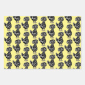 Pools land waar kippen en kippen neervallen inpakpapier vel (Voorkant)