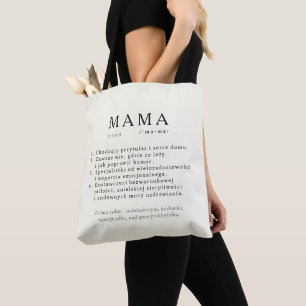 Pools Mam Gift - MAMA Definitie Ecru Tote Bag