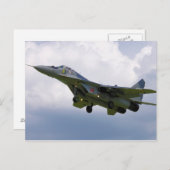 Pools MiG-29 versie 9.12A van Base in Malbork Briefkaart (Voorkant / Achterkant)