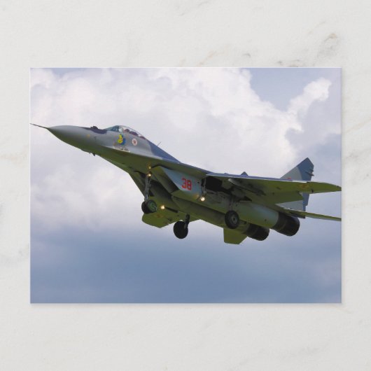 Pools MiG-29 versie 9.12A van Base in Malbork Briefkaart (Voorkant)
