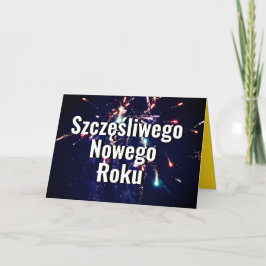 Pools Nieuwjaar | Kartka na nowy rok 2024 Polen Feestdagen Kaart