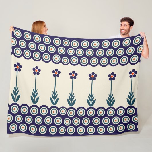 Pools ontwerp van traditionele keramiek fleece deken (In situ)