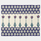 Pools ontwerp van traditionele keramiek fleece deken (Voorkant (Horizontaal))