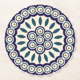 Pools ontwerp van traditionele keramiek. kartonnen onderzetters