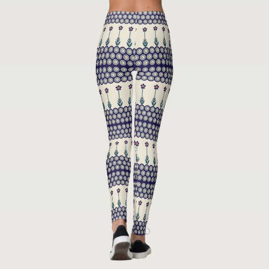 Pools ontwerp van traditionele keramiek leggings (Achterkant)