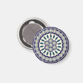 Pools ontwerp van traditionele keramiek. magneet (Voorkant / Achterkant)