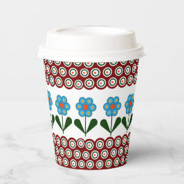 Pools ontwerp van traditionele keramiek. papieren bekers