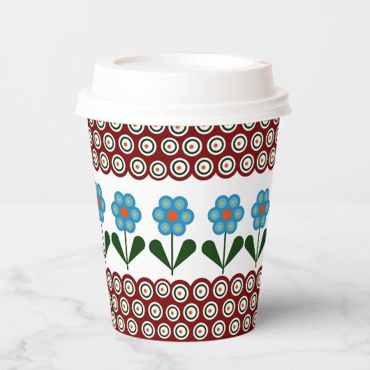 Pools ontwerp van traditionele keramiek. papieren bekers (Voorkant)