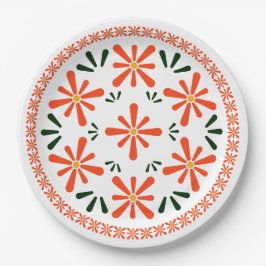 Pools ontwerp van traditionele keramiek. papieren bordje