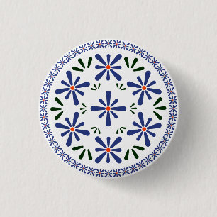 Pools ontwerp van traditionele keramiek. ronde button 3,2 cm