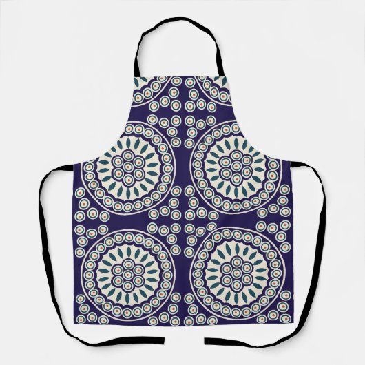 Pools ontwerp van traditionele keramiek schort (Voorkant)