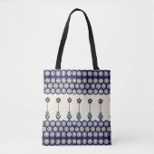 Pools ontwerp van traditionele keramiek tote bag (Voorkant)