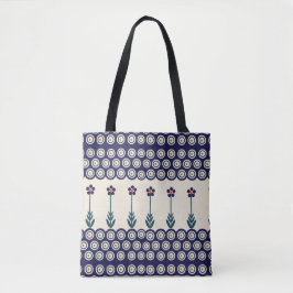 Pools ontwerp van traditionele keramiek tote bag
