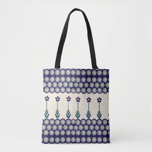 Pools ontwerp van traditionele keramiek tote bag (Voorkant)