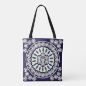 Pools ontwerp van traditionele keramiek tote bag (Achterkant)
