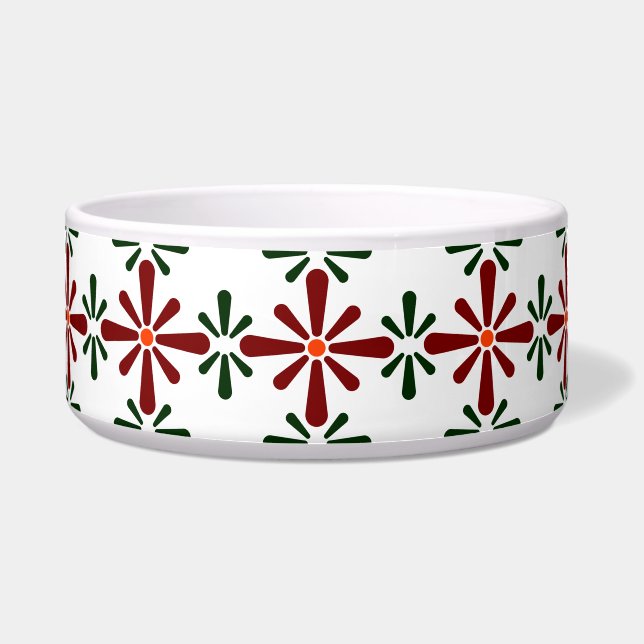 Pools ontwerp van traditionele keramiek voerbakje (Voorkant)