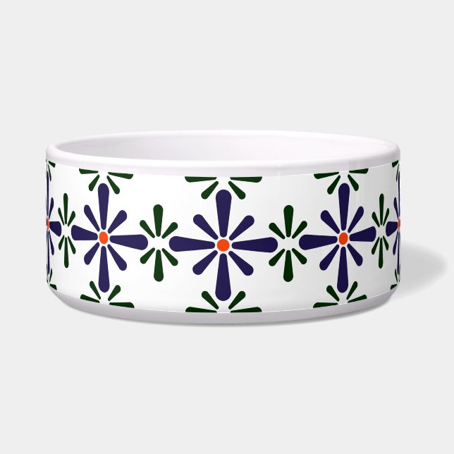 Pools ontwerp van traditionele keramiek voerbakje (Voorkant)