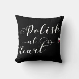 Pools op het heart Throw Cushion, Polen Kussen