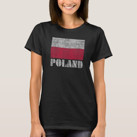 Pools Polen Vlag  land Mannen Vrouwen Kinderen T-shirt (Voorkant)