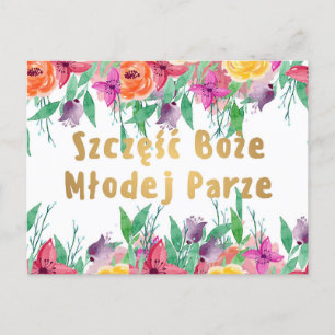 Pools Polen Wedding po polsku Briefkaart