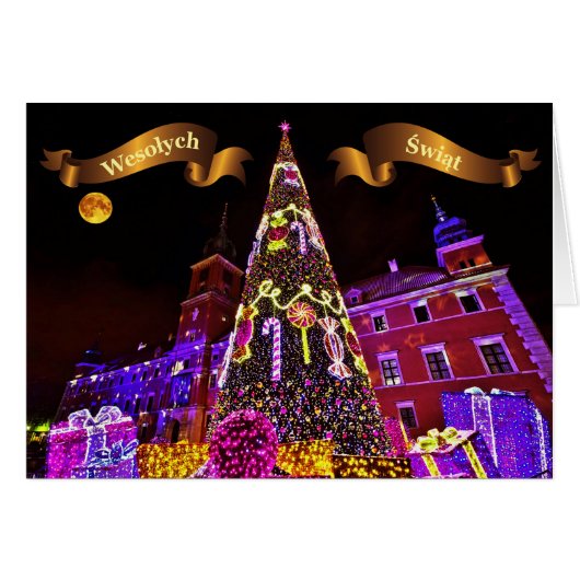 Pools/Polski - Merry Kerstmis/Wesołych Świąt (Voorkant Horizontaal)