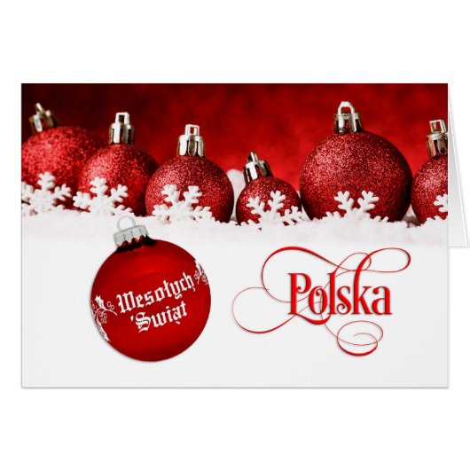 Pools/Polski - Merry Kerstmis/Wesołych Świąt (Voorkant Horizontaal)