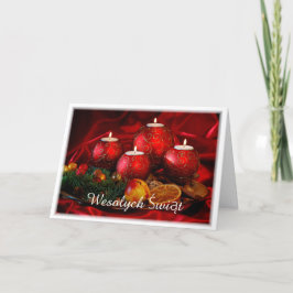 Pools/Polski - Merry Kerstmis/Wesołych Świąt Feestdagen Kaart