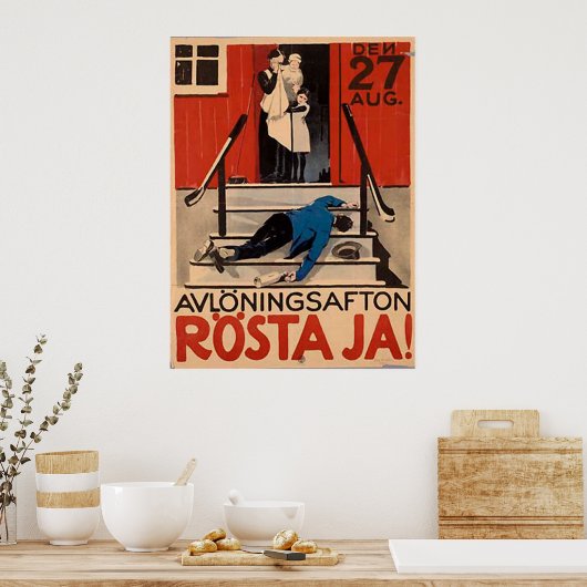  Pools Poster 1922 Grote Canva (Keuken)