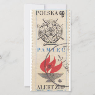 Pools  poststempel bedankkaart