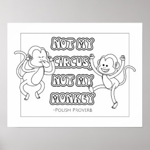 Pools Proverb Coloring Poster