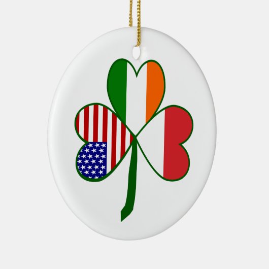 Pools Shamrock Keramisch Ornament (Rechts)