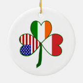 Pools Shamrock Keramisch Ornament (Achterkant)