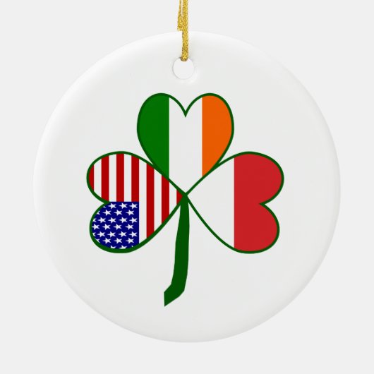 Pools Shamrock Keramisch Ornament (Achterkant)