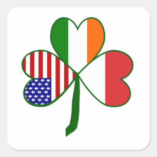 Pools Shamrock Vierkante Sticker
