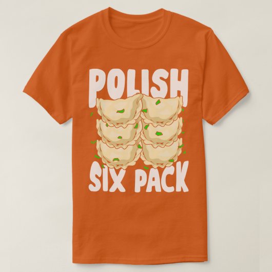 Pools Six Pack Funny Pierogi Food Lover Gift T-shirt (Design voorkant)